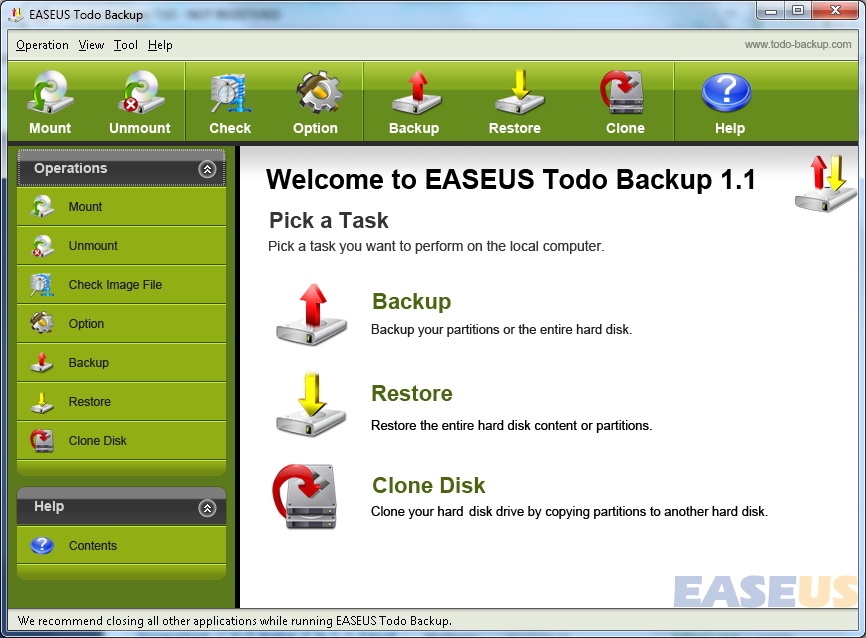 EaseUS ToDo Backup Home 10.0 (1PC) CD Key (33.89$)