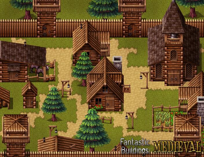 RPG Maker MV - Fantastic Buildings: Medieval DLC EU Steam CD Key (9.18$)
