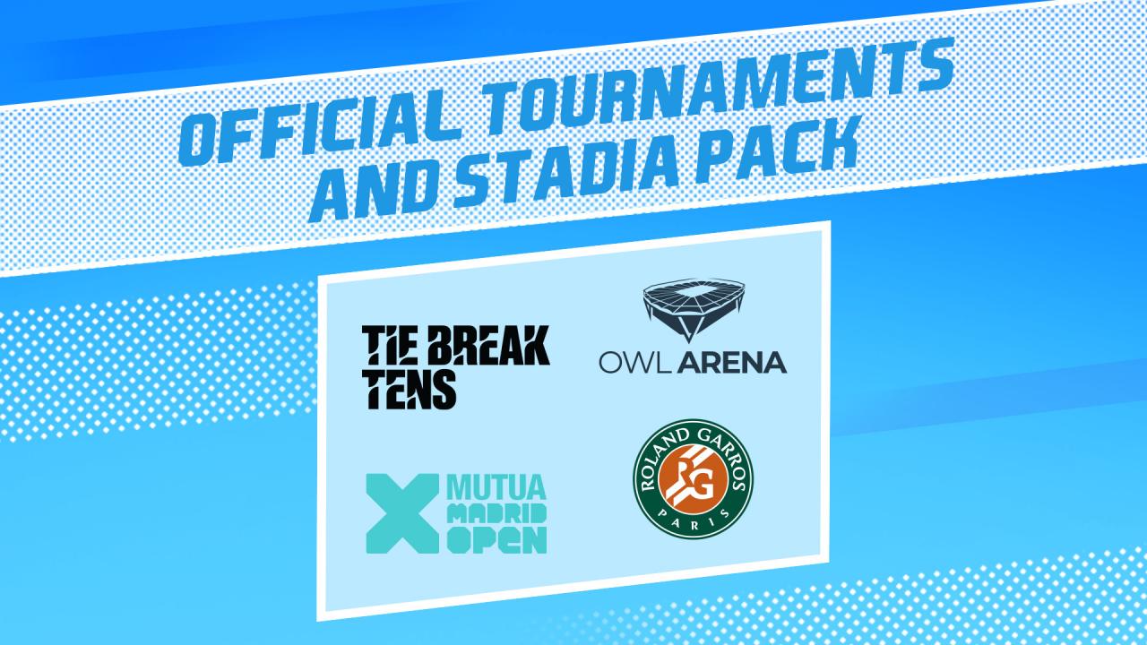 Tennis World Tour 2 - Official Tournaments and Stadia Pack DLC Steam CD Key (10.16$)