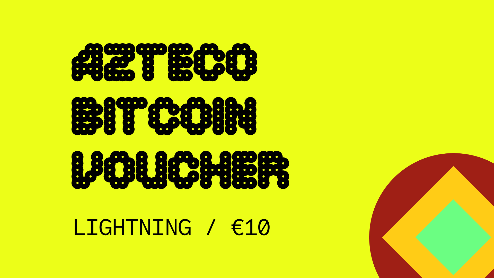 Azteco Bitcoin Lighting €10 Voucher (11.3$)