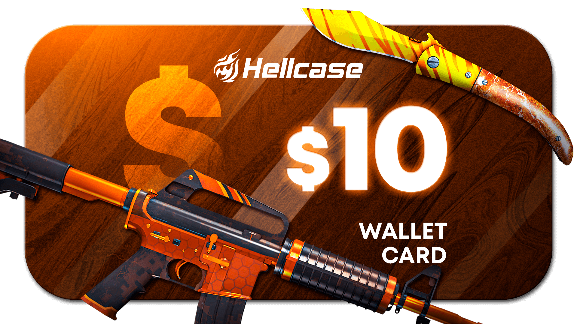 Hellcase.com 10 USD Wallet Card Code (10.94$)