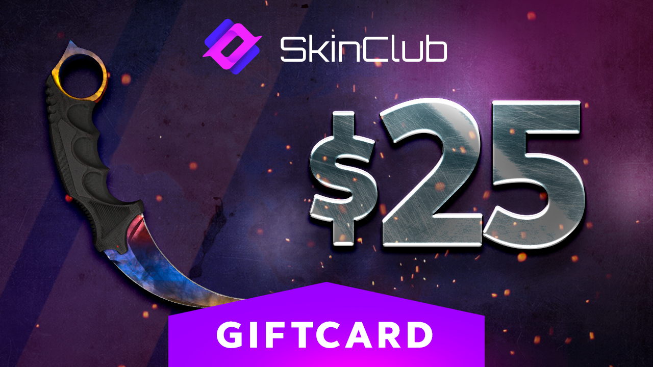 Skin.Club $25 Gift Card (29.01$)