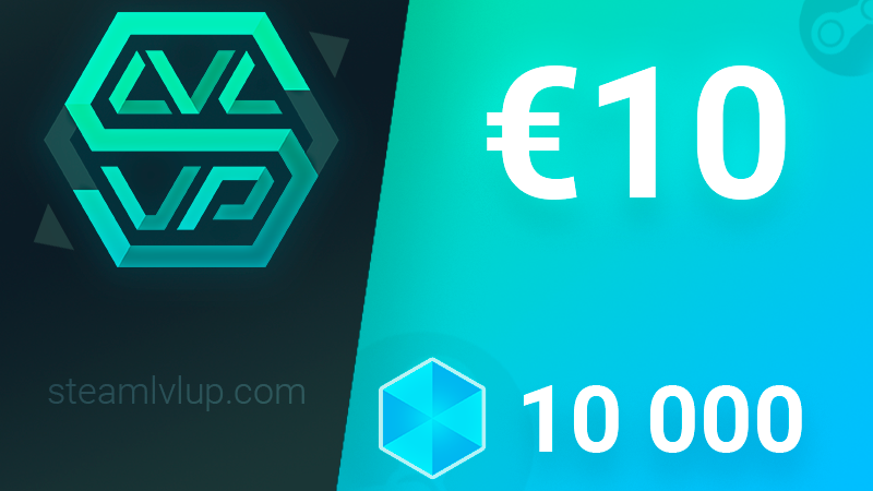 SteamlvlUP €10 Gift Code (10.54$)