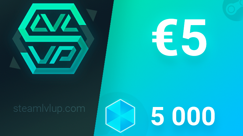 SteamlvlUP €5 Gift Code (5.36$)