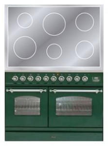 ILVE PDNI-100-MW Green Virtuvės viryklė nuotrauka, Info