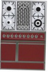 ILVE QDC-90B-MP Red Кухонная плита \ характеристики, Фото