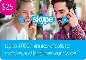 Skype Credit $25 US Prepaid Card (24.85$)