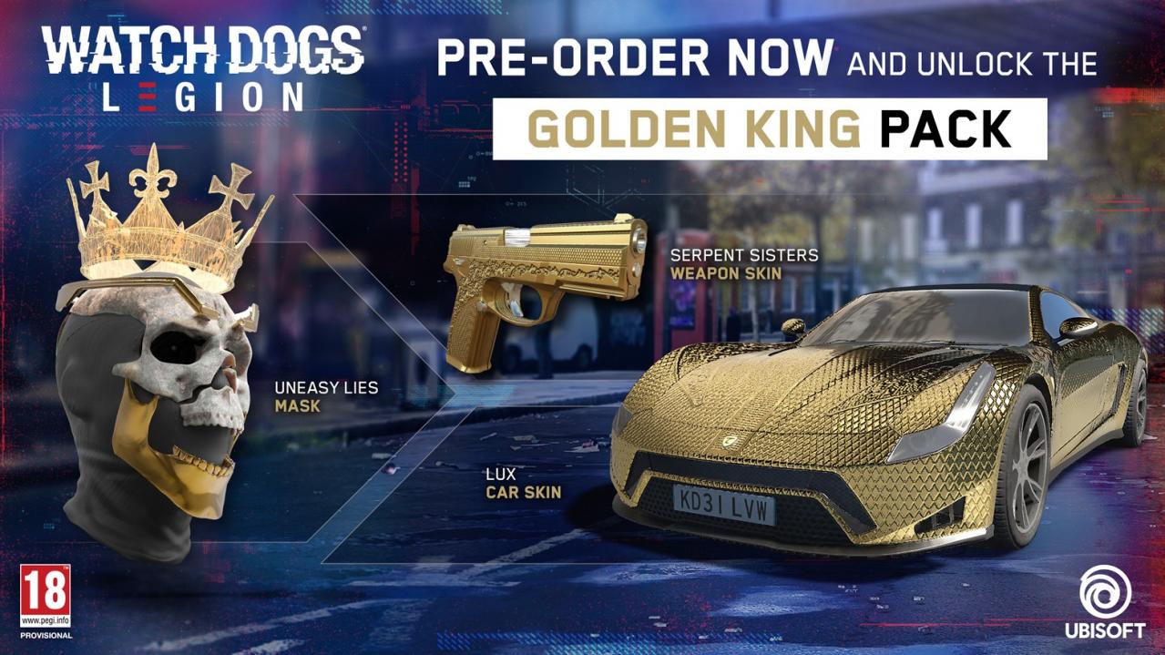 Watch Dogs: Legion - Golden King Pack DLC EU Xbox Series X|S CD Key (1.36$)