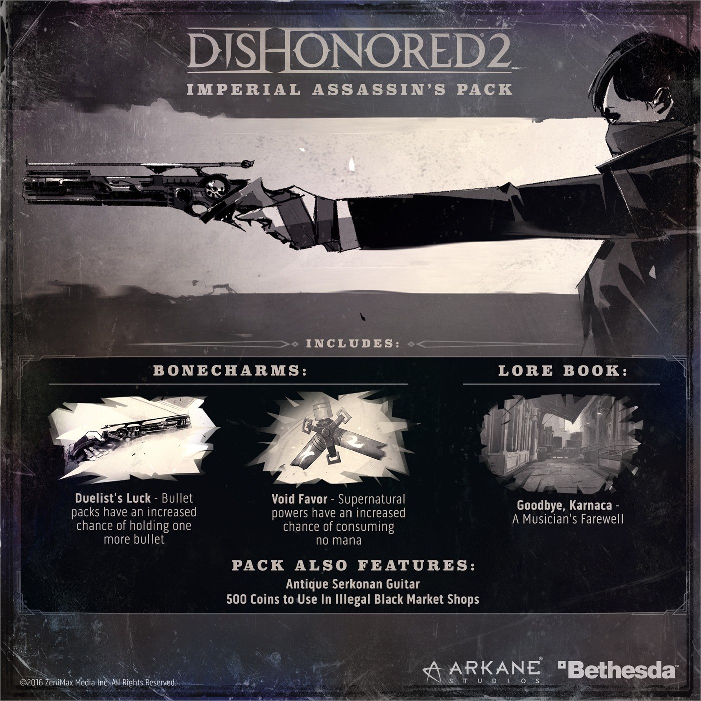 Dishonored 2 - Imperial Assassin's DLC EU Steam CD Key (0.8$)