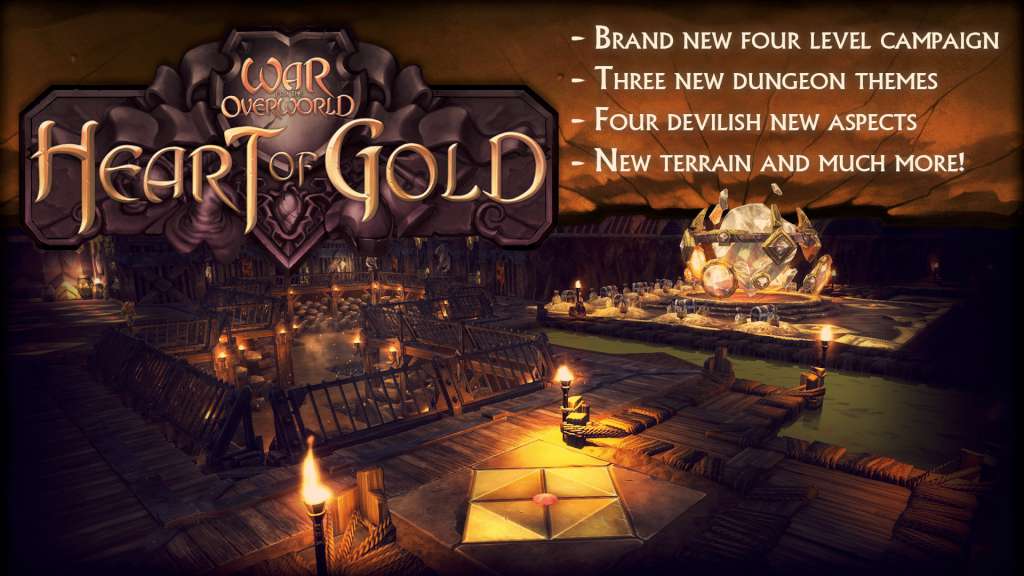 War for the Overworld - Heart of Gold DLC Steam CD Key (3.68$)