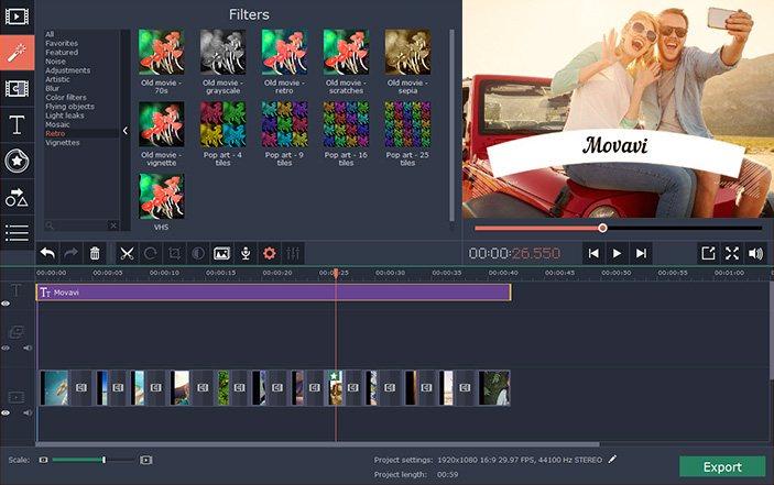 Movavi Video Editor 15 Key (Lifetime / 1 PC) (18.43$)