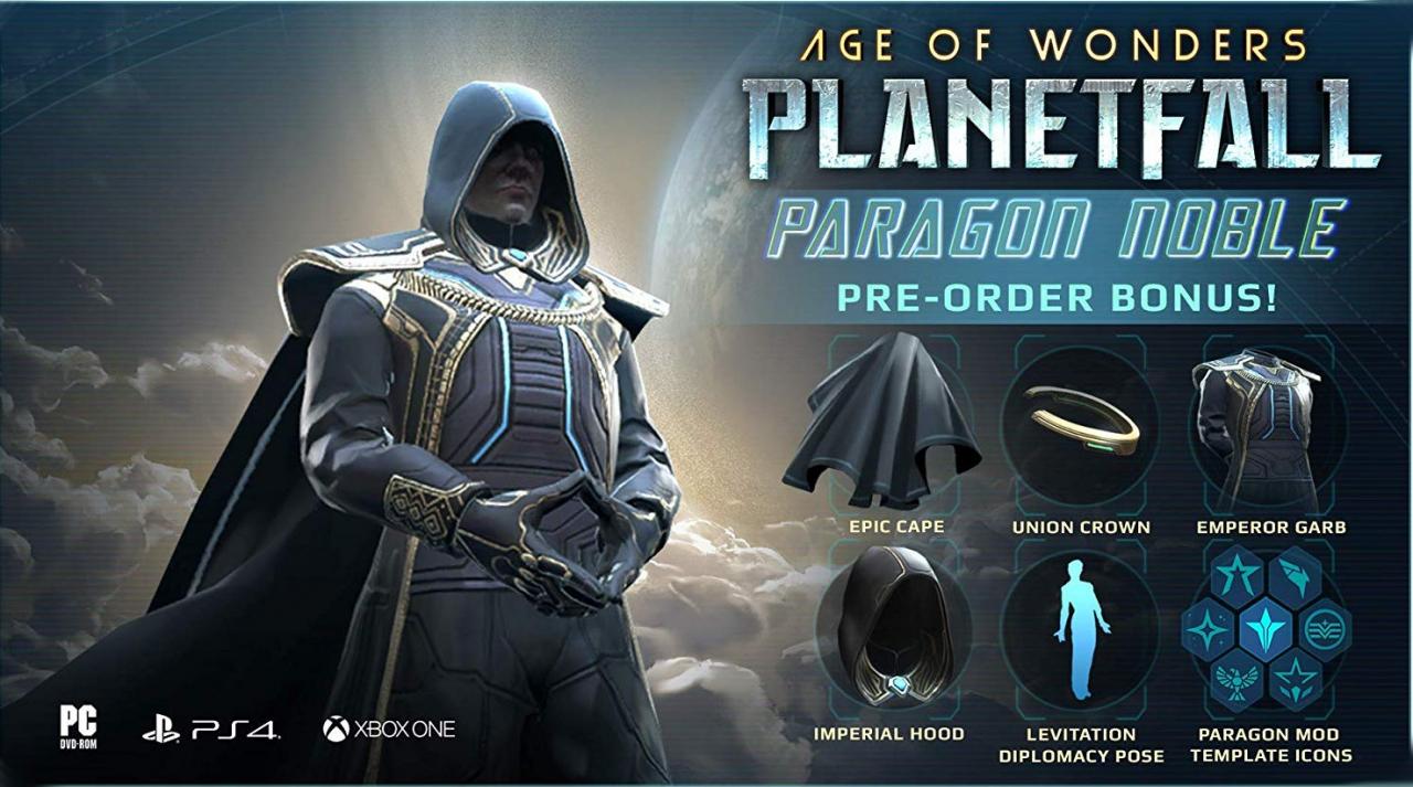 Age of Wonders: Planetfall - Paragon Set DLC Steam CD Key (11.28$)