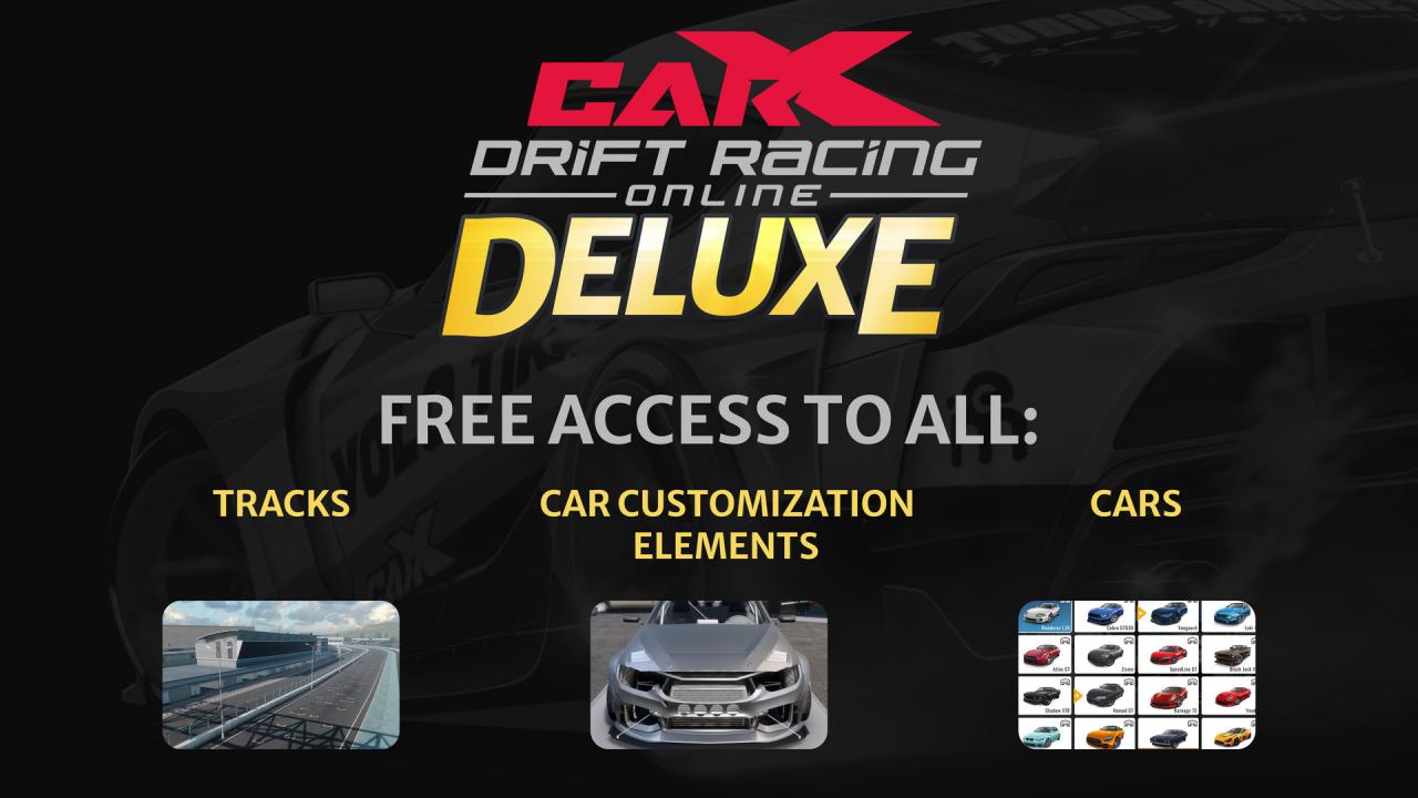 CarX Drift Racing Online - Deluxe DLC Steam Altergift (25.21$)