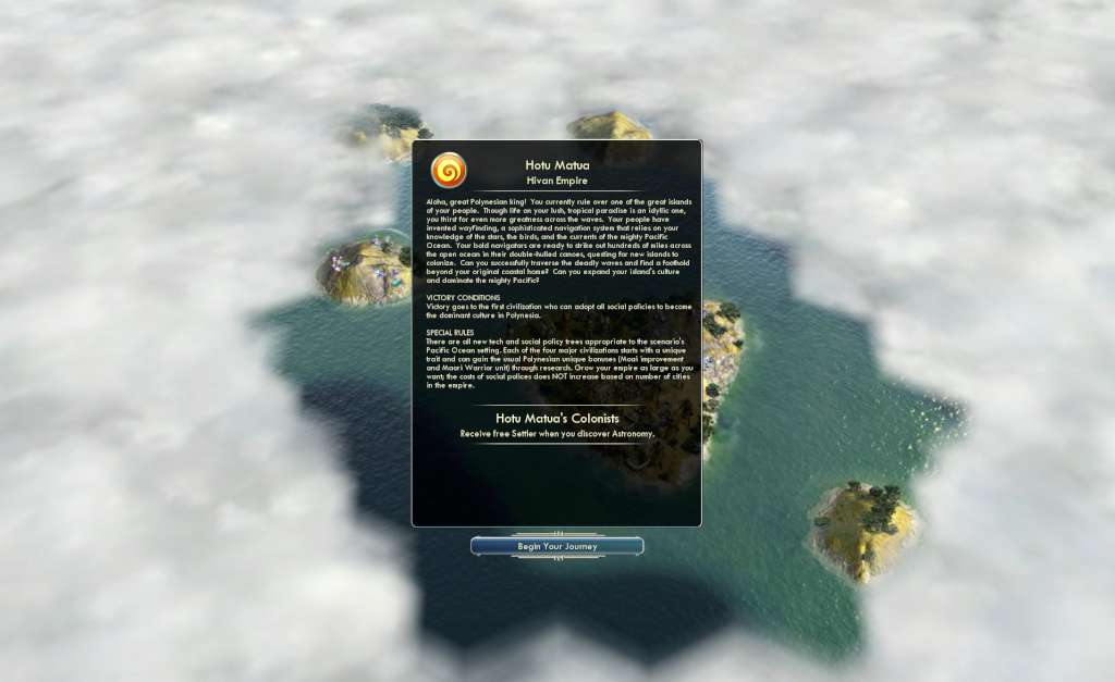Sid Meier's Civilization V - Polynesian Civilization Pack DLC Steam CD Key (2.71$)
