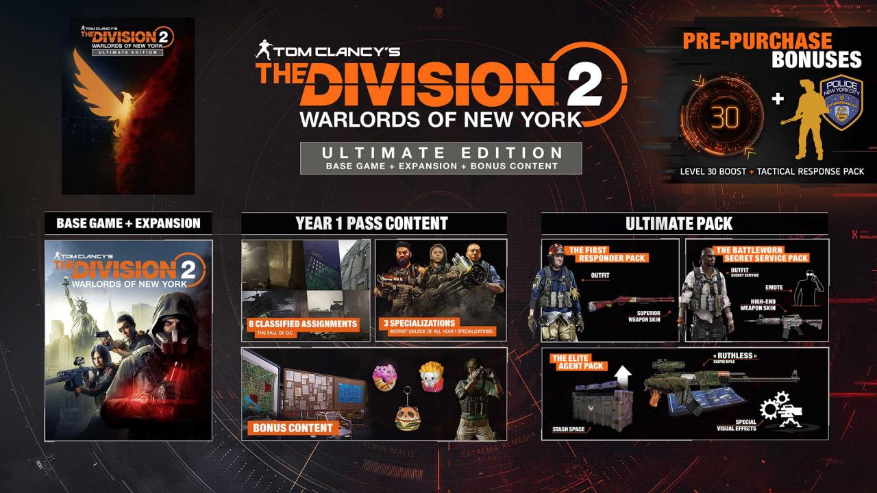 Tom Clancy's The Division 2 Warlords of New York Ultimate Edition Epic Games Account (38.77$)