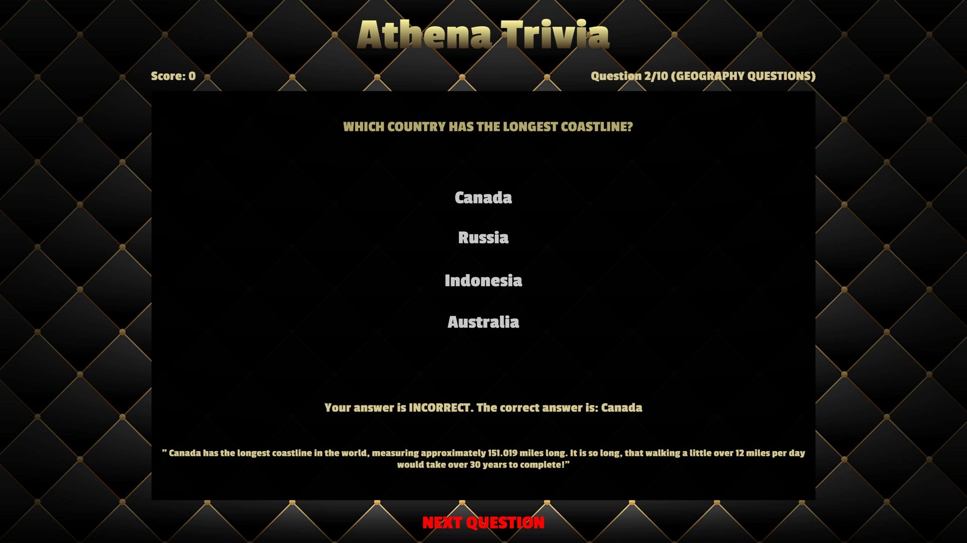 Athena Trivia Steam CD Key (0.37$)