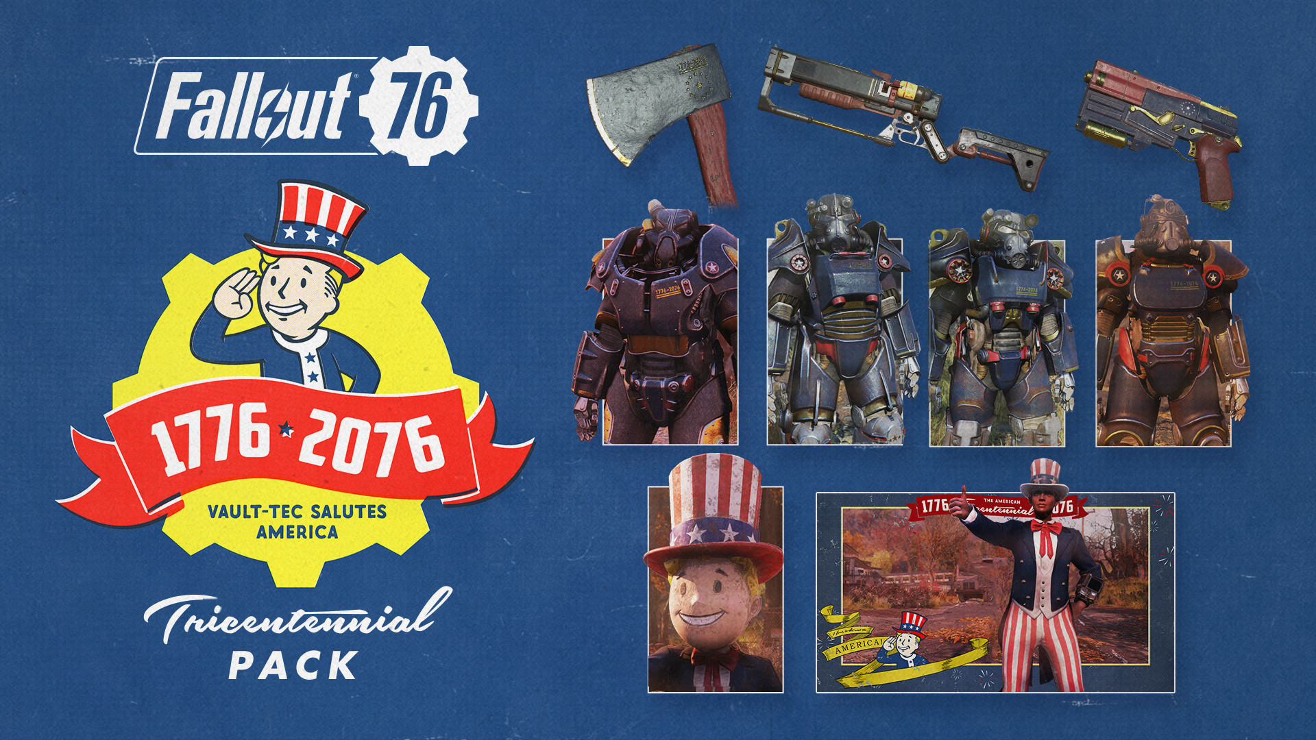 Fallout 76 - Tricentennial Pack DLC Steam CD Key (5.65$)