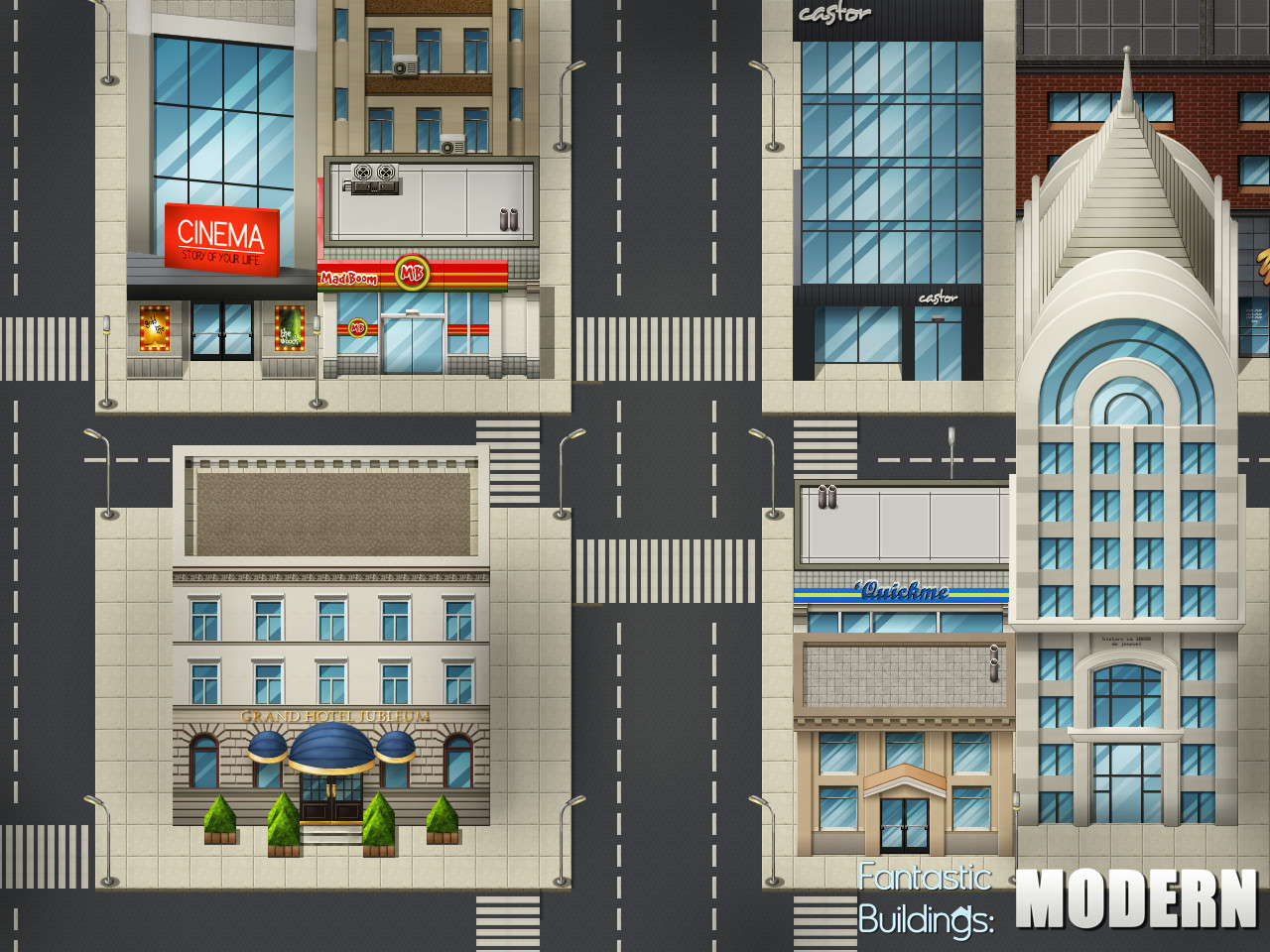 RPG Maker VX - Ace Fantastic Buildings: Modern DLC EU Steam CD Key (5.07$)