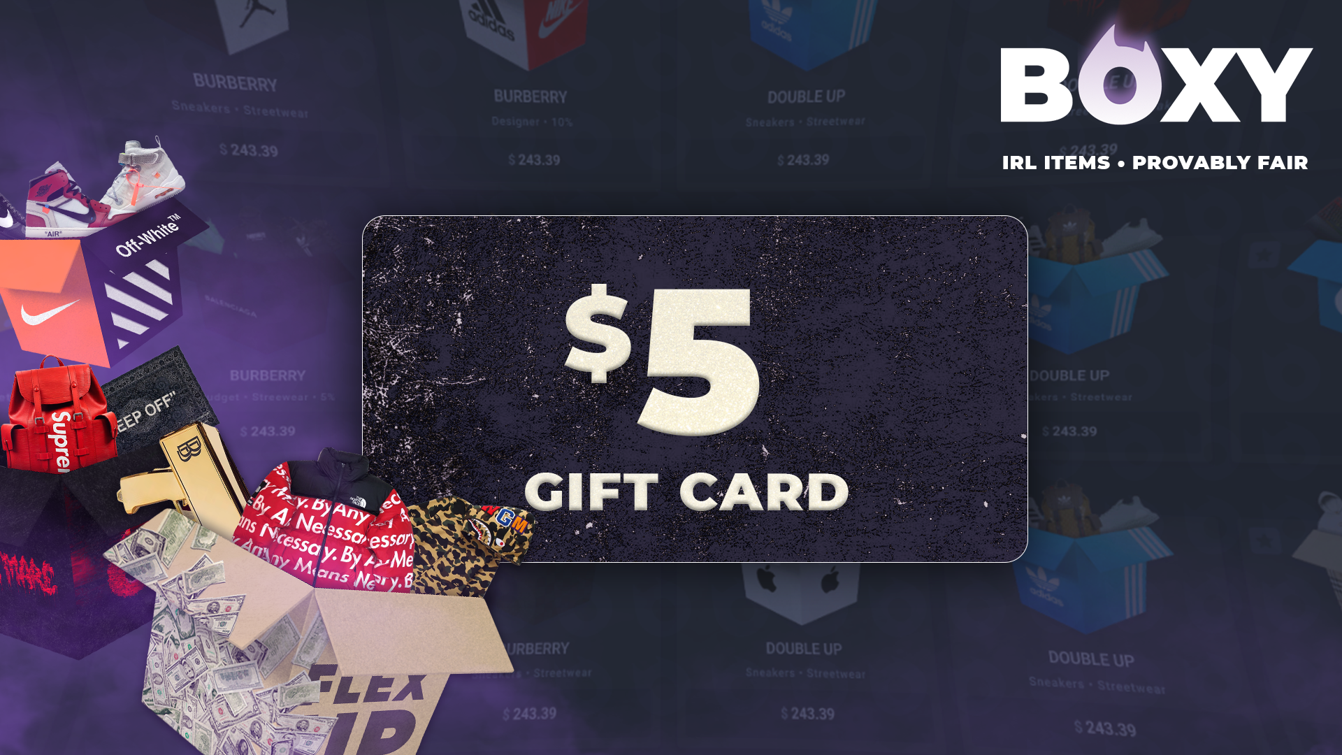 BOXY.io $5 Gift Card (6.29$)