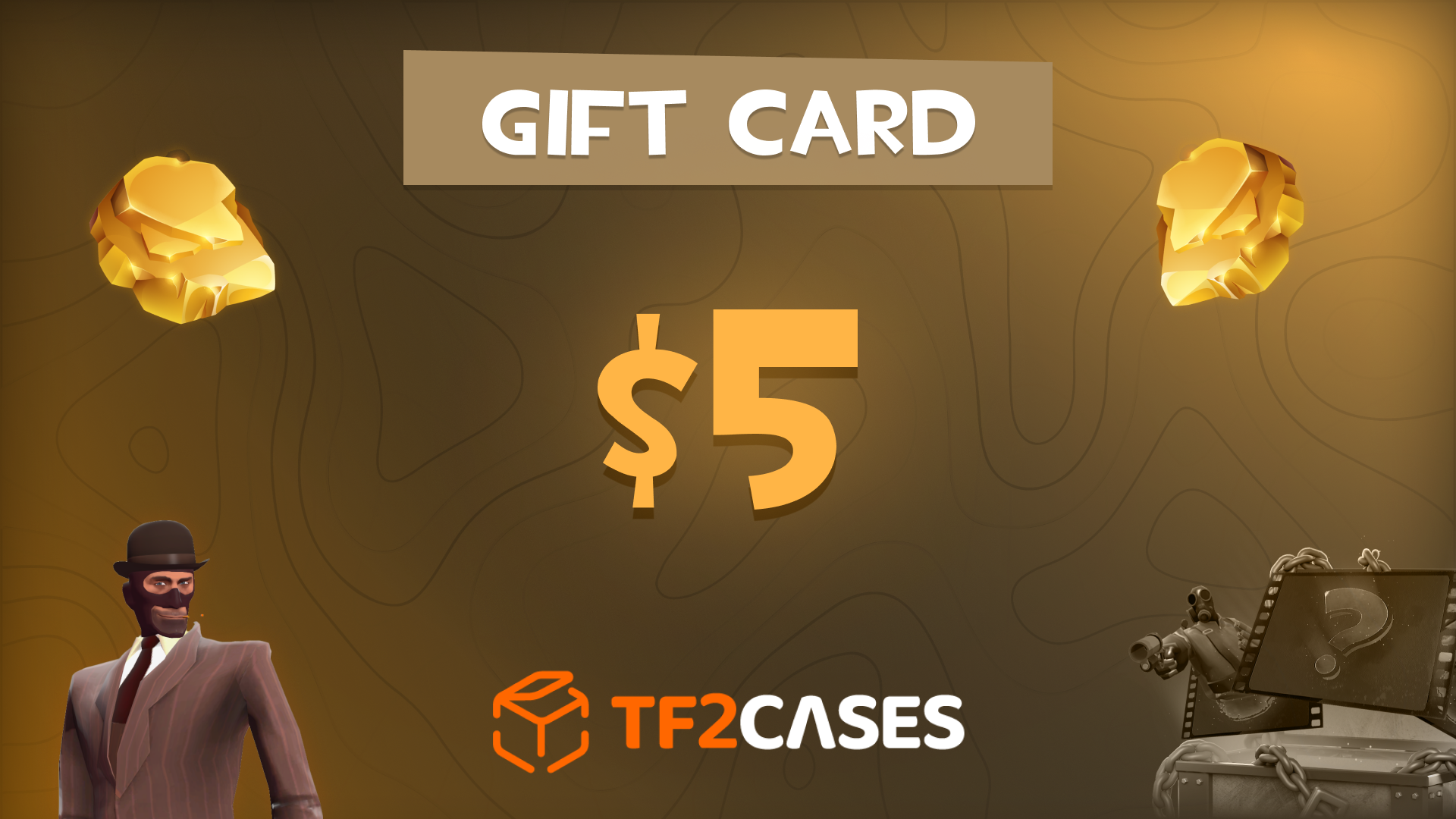 TF2CASES.com $5 Gift Card (5.65$)