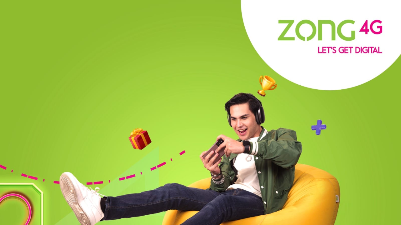 Zong 1150 PKR Mobile Top-up PK (4.68$)