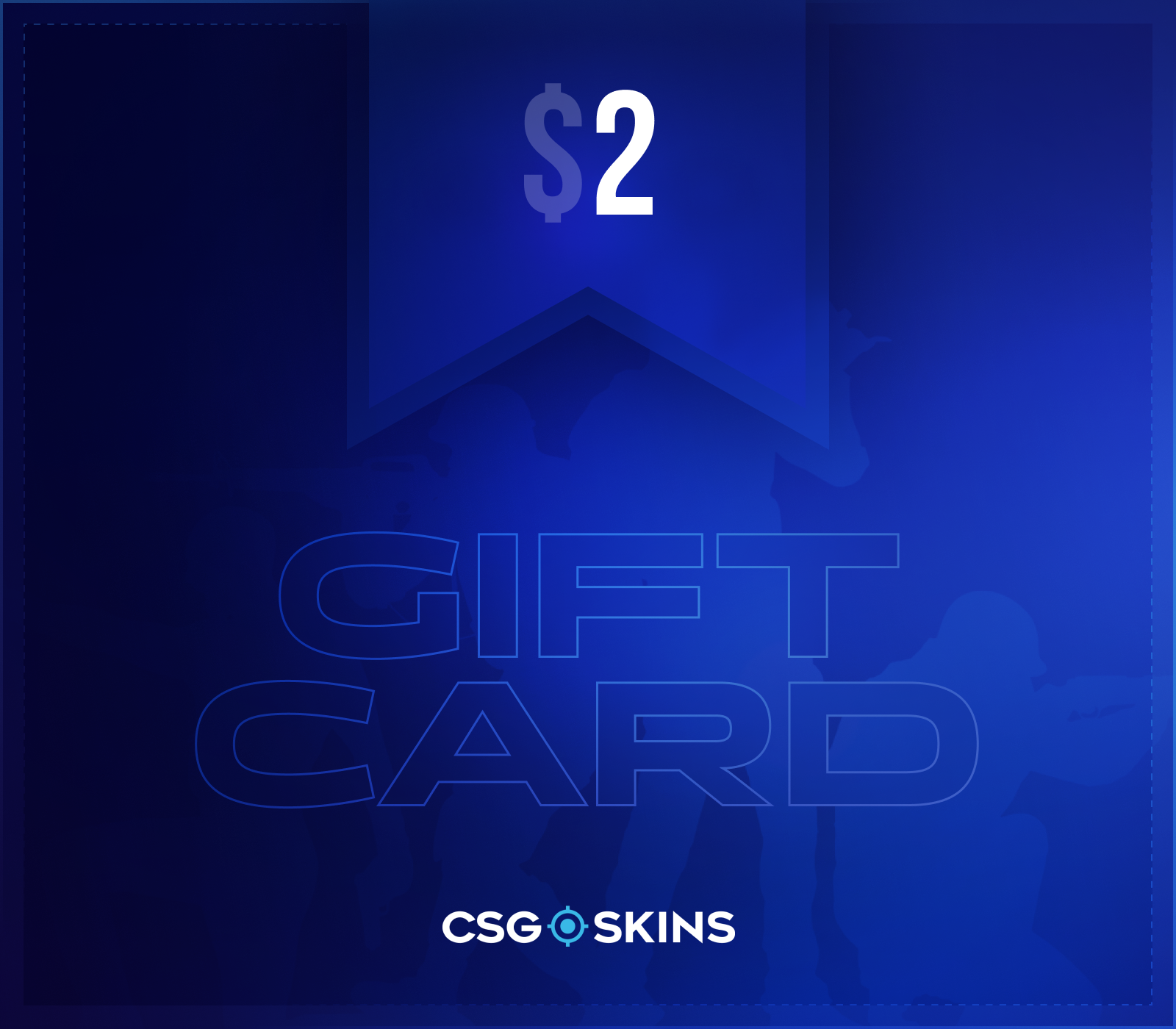 CSGO-Skins $2 Gift Card (2.2$)