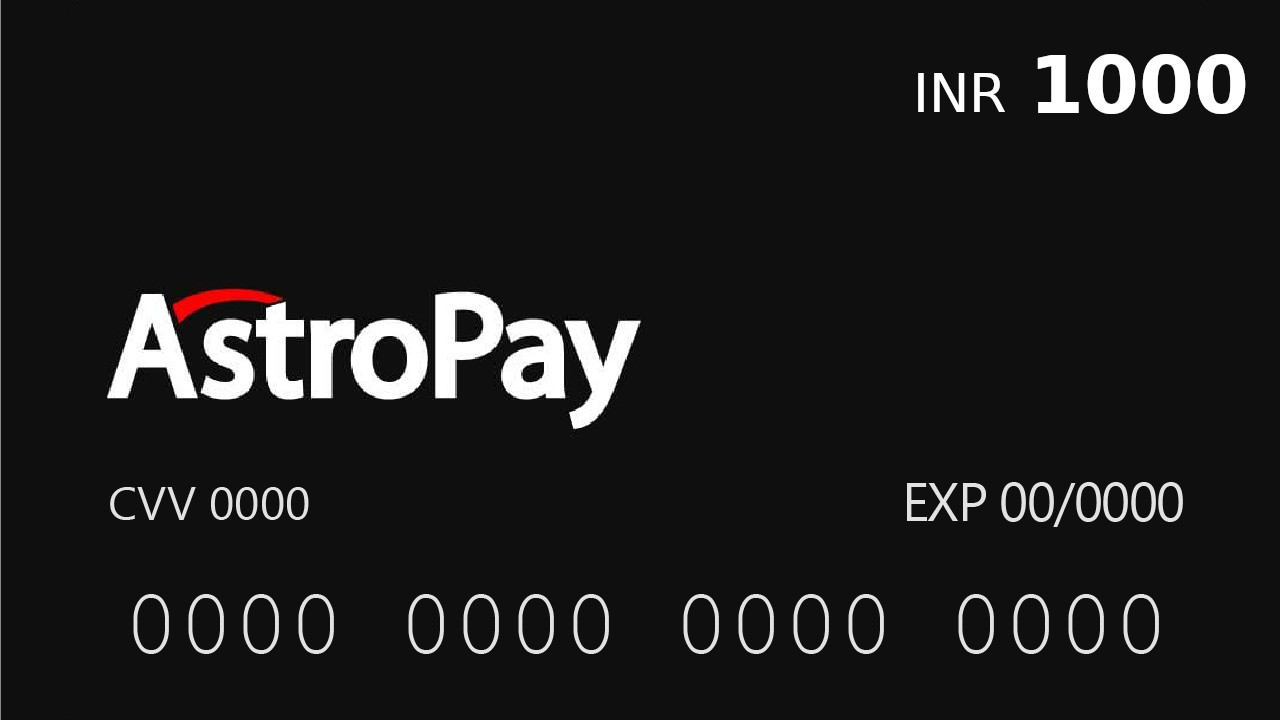 Astropay Card ₹1000 IN (10.12$)