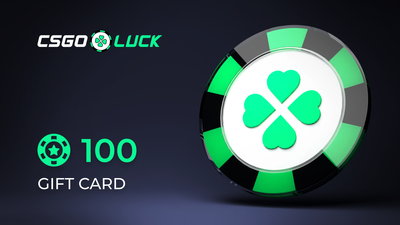 CSGOluck 100 Balance Gift Card (76.95$)