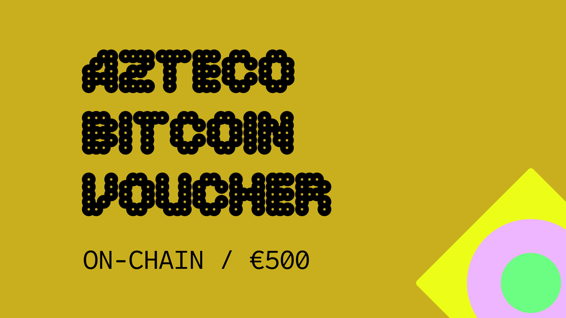 Azteco Bitcoin On-Chain €500 Voucher (564.98$)