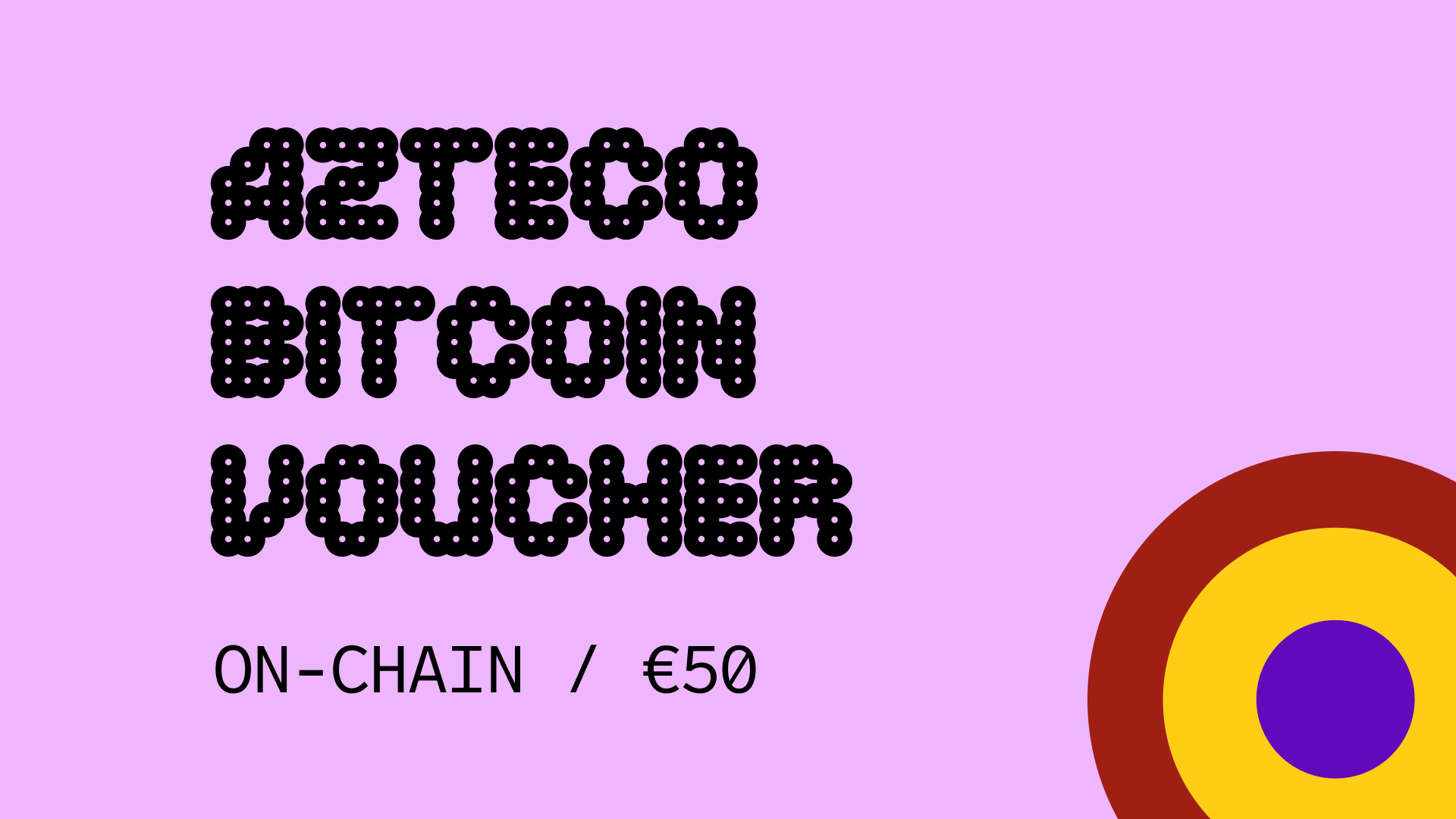 Azteco Bitcoin On-Chain €50 Voucher (56.5$)