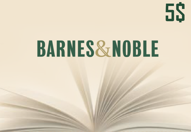 Barnes and Noble $5 Gift Card US (3.38$)