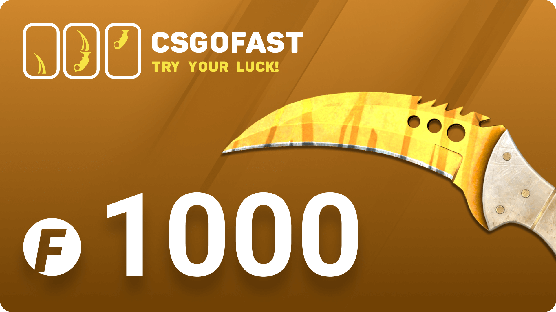 CSGOFAST 1000 Fast Coins Gift Card (695.26$)