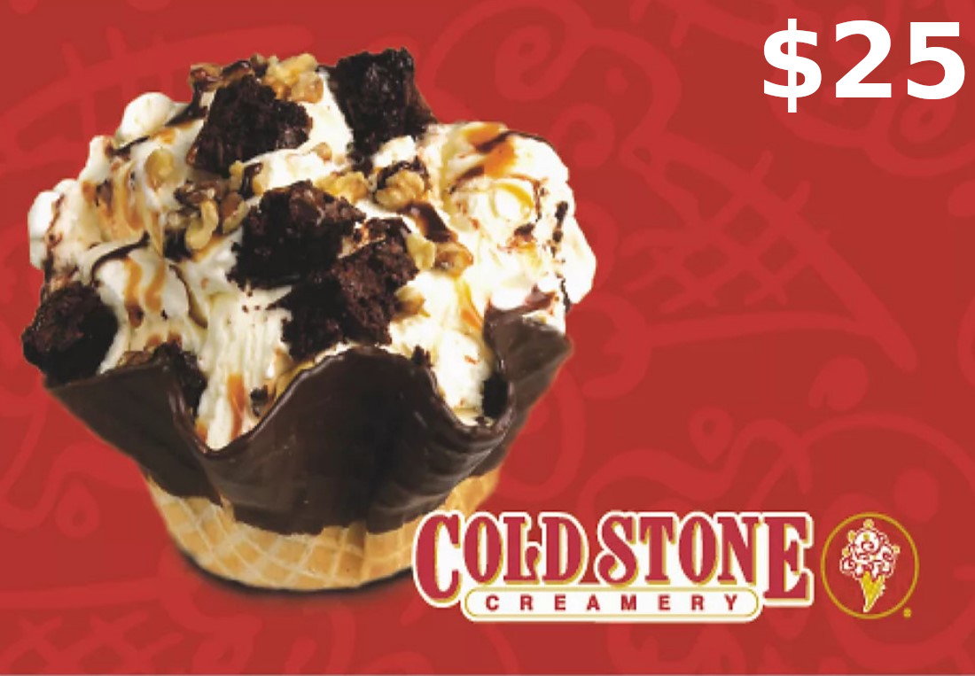 Cold Stone Creamer $25 Gift Card US (16.95$)