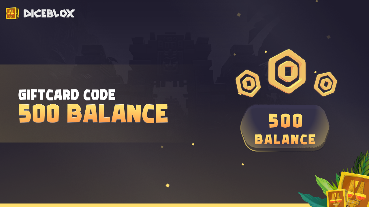 Diceblox 500 Balance Gift Card (1.64$)
