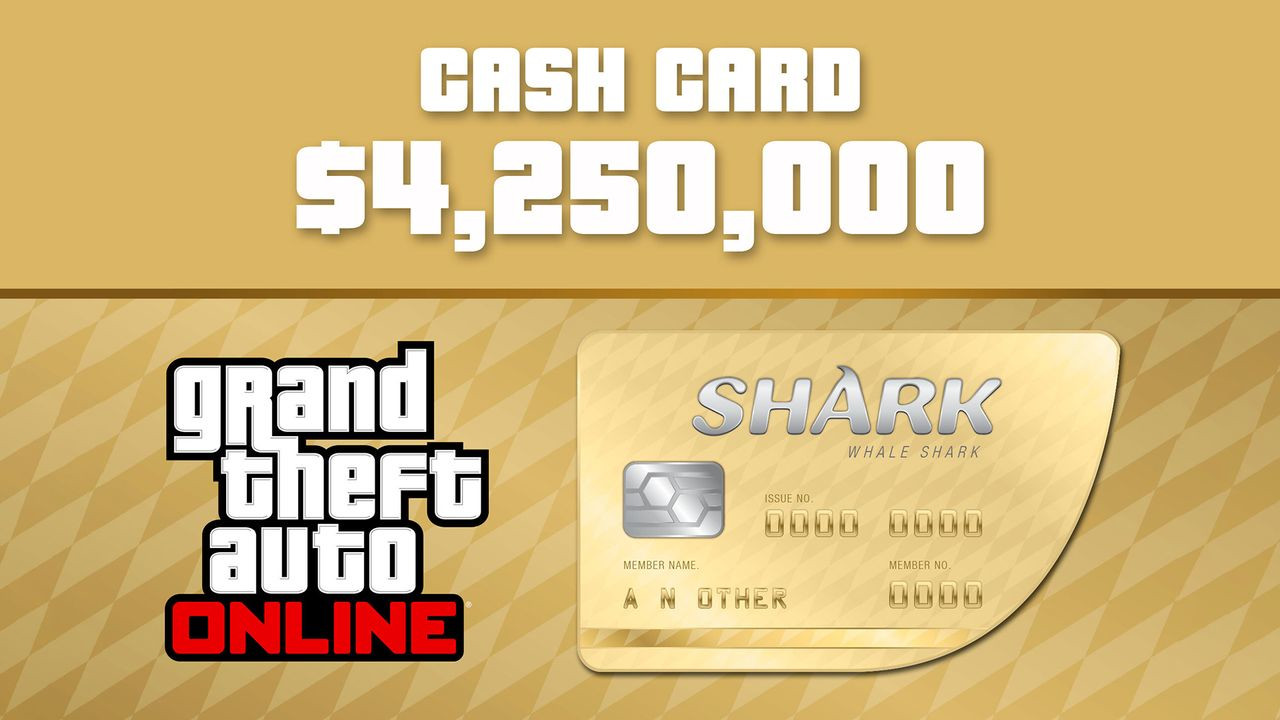 Grand Theft Auto Online - $4,250,000 The Whale Shark Cash Card PC Activation Code (18.11$)