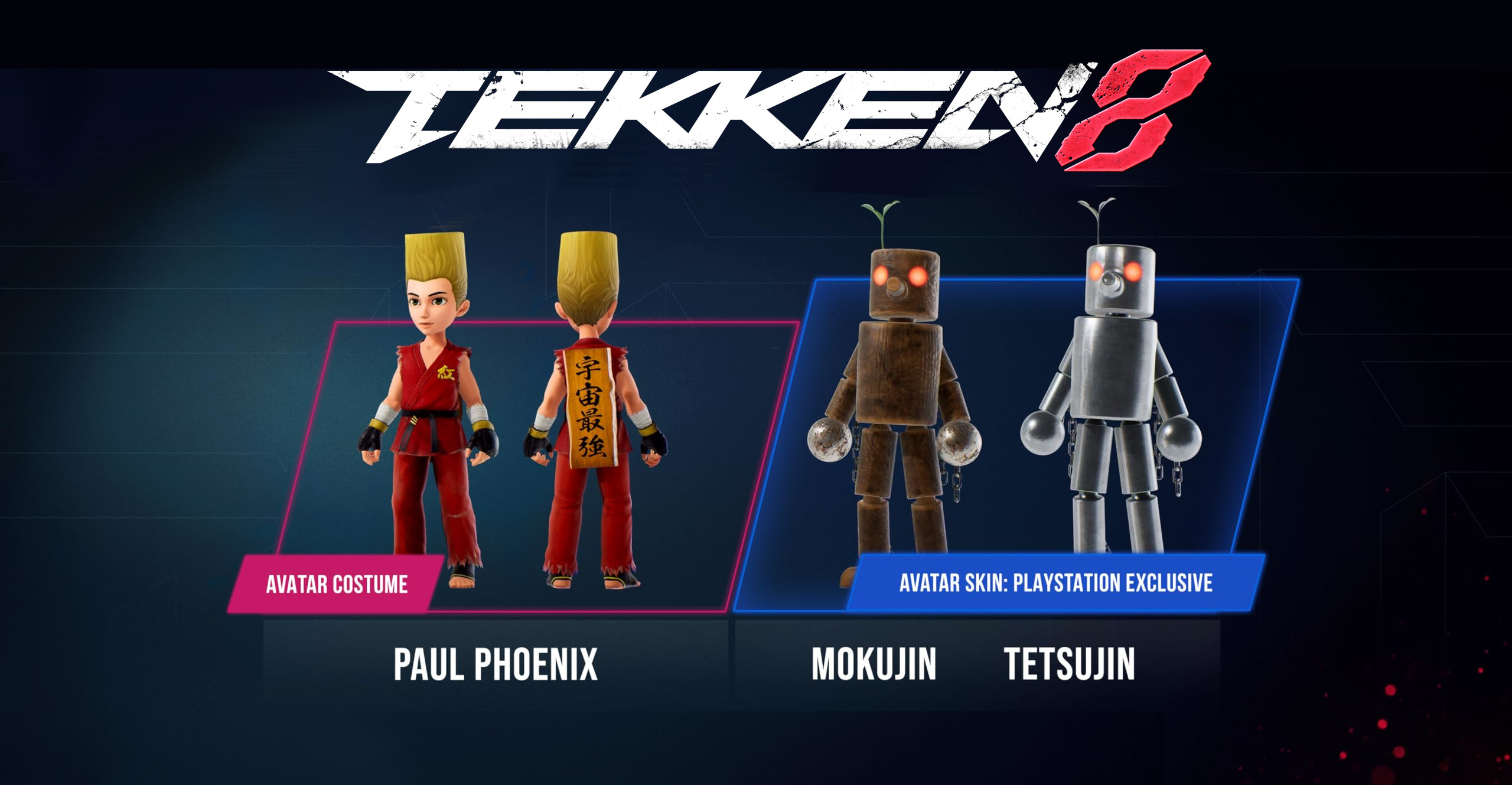 TEKKEN 8 - Pre-order Bonus: Paul Pheonix Set + Mokujin & Tetsujin Skins DLC EU PS5 CD Key (0.68$)