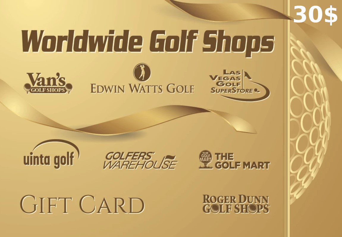 Worldwide Golf Shops $30 Gift Card US (22.6$)