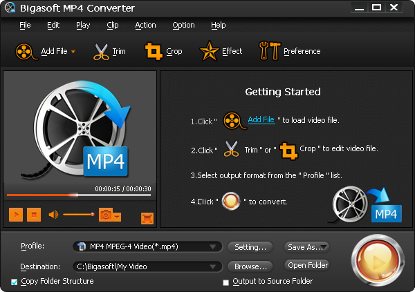 Bigasoft MP4 Converter PC CD Key (5.03$)