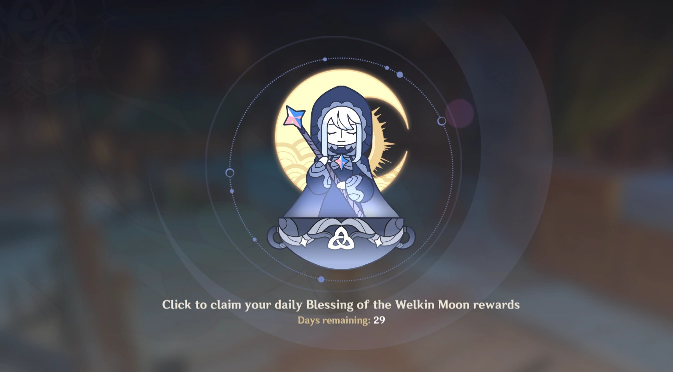 Genshin Impact Blessing of the Welkin Moon 30-Days Subscription Key (5.41$)