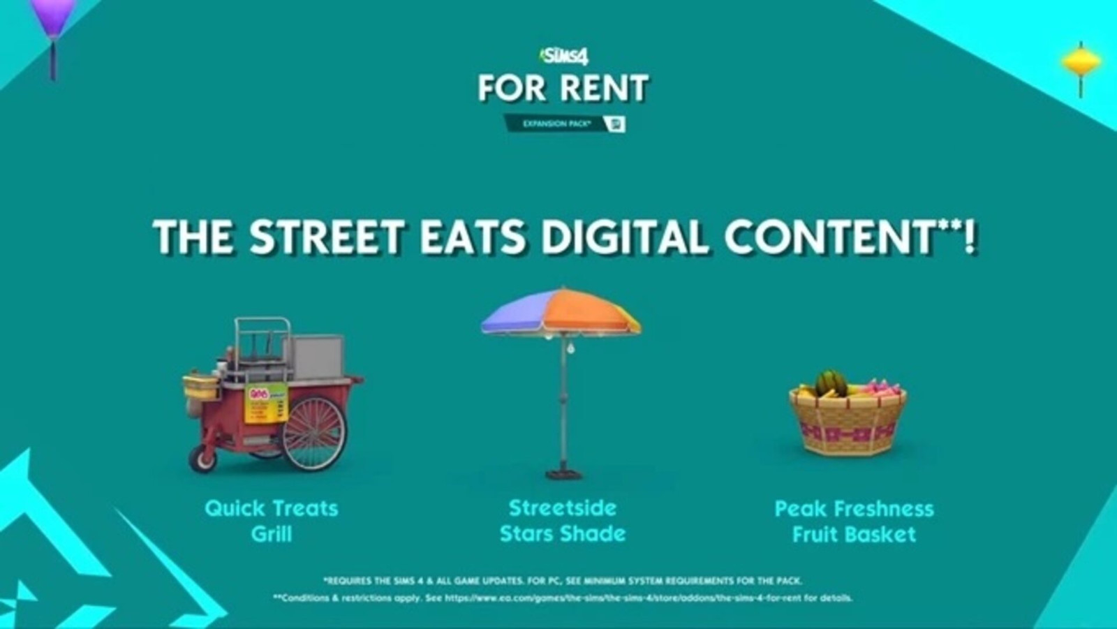 The Sims 4 - For Rent: Street Eats Digital Content DLC Origin CD Key (1.57$)