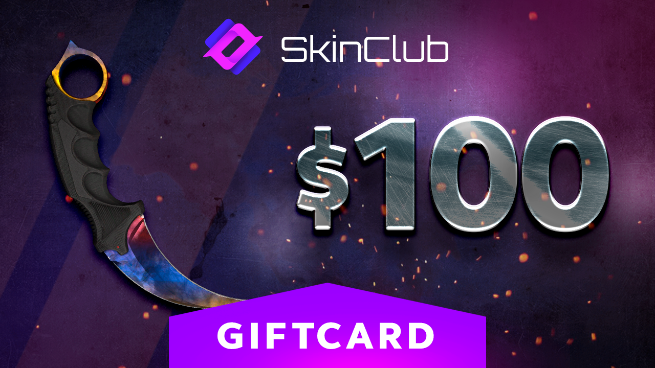 Skin.Club $100 Gift Card (115.71$)