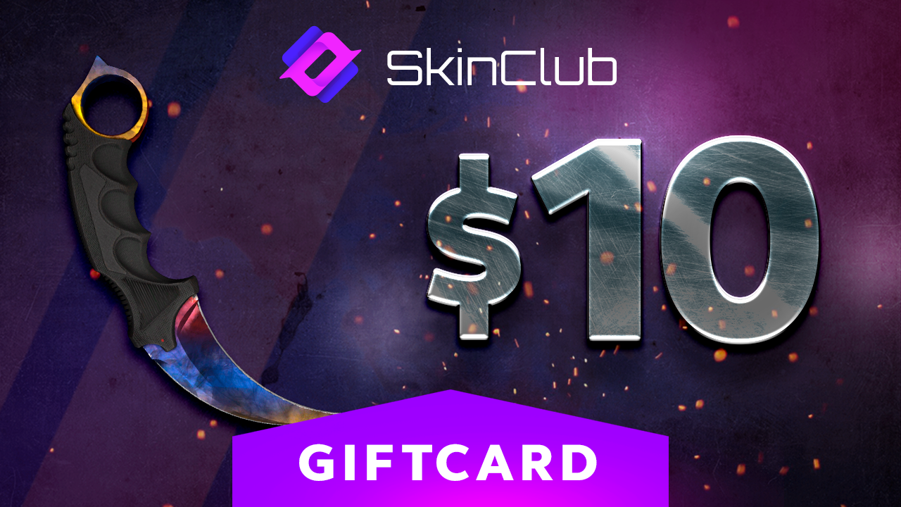 Skin.Club $10 Gift Card (11.66$)