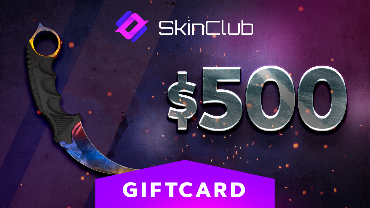 Skin.Club $500 Gift Card (578.08$)
