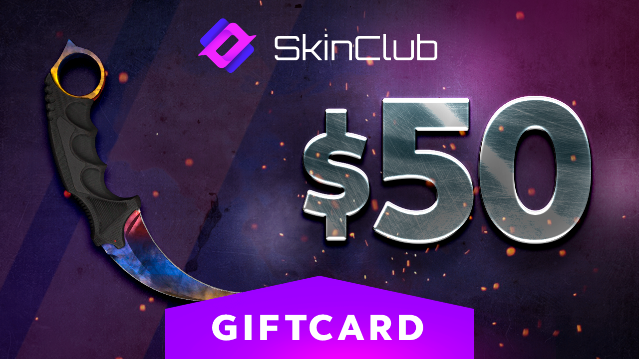 Skin.Club $50 Gift Card (57.91$)