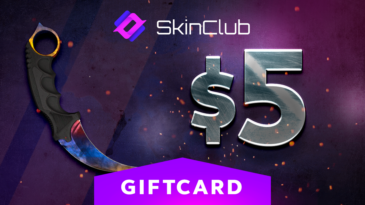 Skin.Club $5 Gift Card (5.89$)