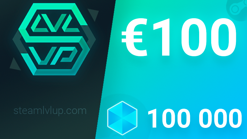SteamlvlUP €100 Gift Code (97.8$)