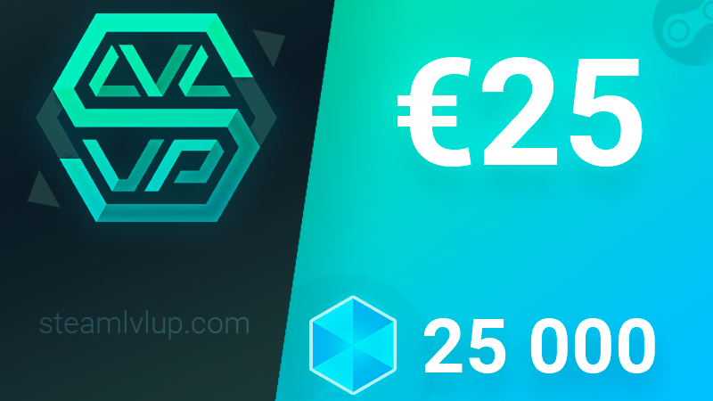 SteamlvlUP €25 Gift Code (26.1$)
