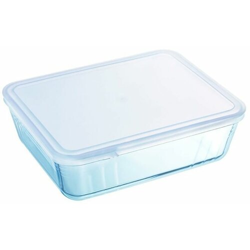 купить за 730 руб, фото Блюдо Pyrex Daily с крышкой 22x17x6см 1.3л прямоугольное