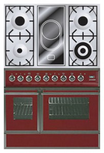 ILVE QDC-90VW-MP Red Σόμπα κουζίνα φωτογραφία, χαρακτηριστικά