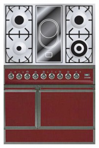 ILVE QDC-90V-MP Red रसोई चूल्हा तस्वीर, विशेषताएँ